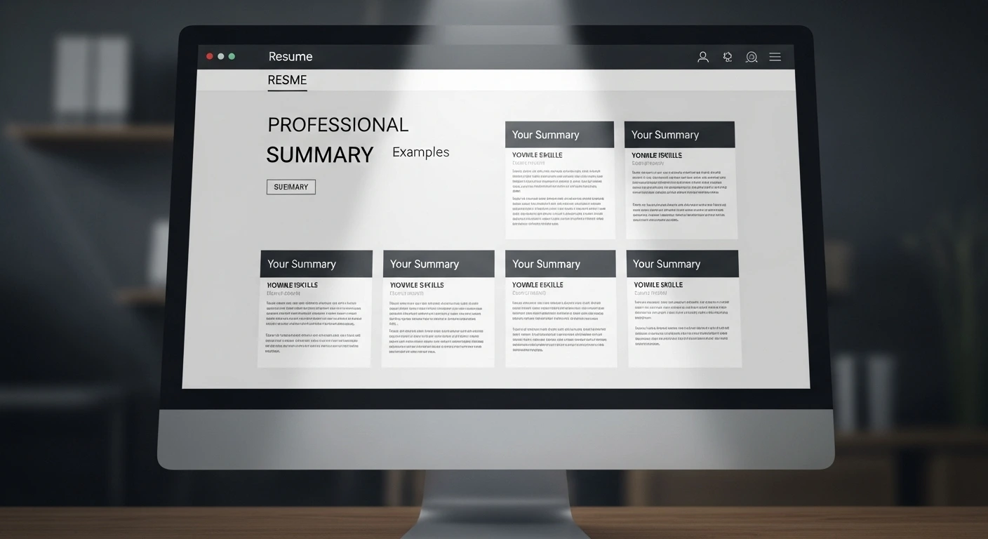 أمثلة احترافية لكتابة ملخص مهني جذاب في السيرة الذاتية